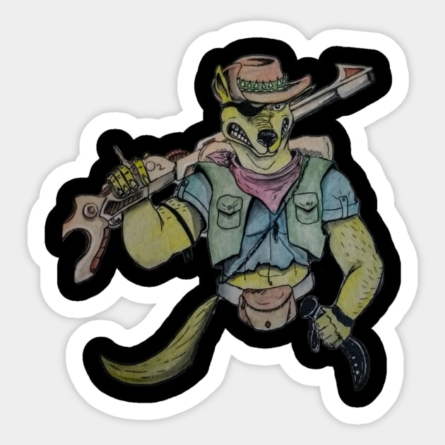 Walkabout Sticker by ArtofJesseCobb